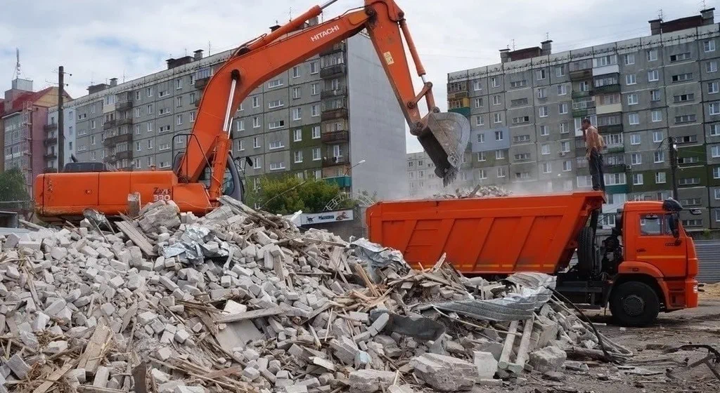 Профессиональный вывоз строительного мусора в Старой Руссе в октябре